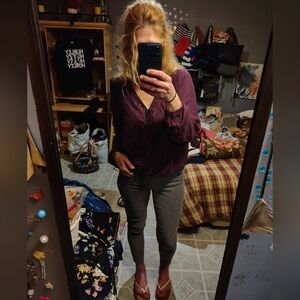 🎈xhilaration🎈BUY 1 GET 1 FREE🎈 Boho Top Sz L